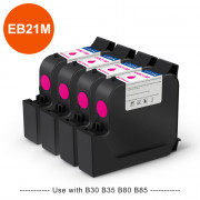 v4ink BENTSAI Original Water-Based EB21M Ink Cartridge Replacement for B30 B80 Series Handheld printer, Magenta, 4 Packs